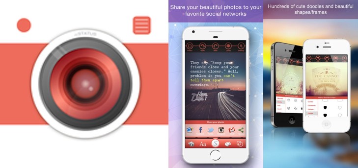 interfaz y logo de instatus app ios