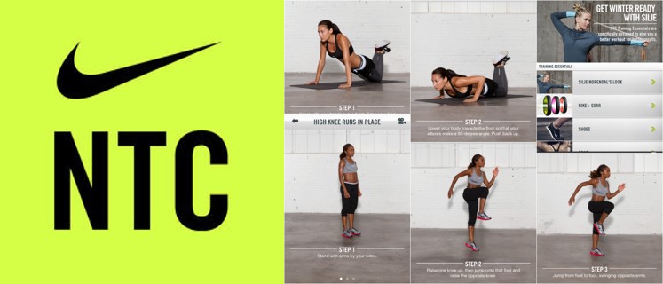 logo y rutina en nike training club aplicaciones de deporte