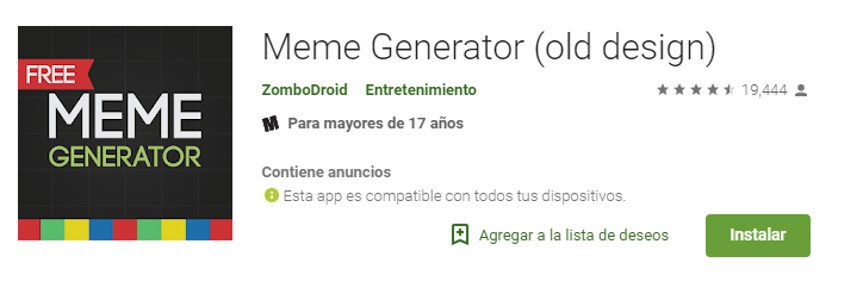 meme generator free en play store