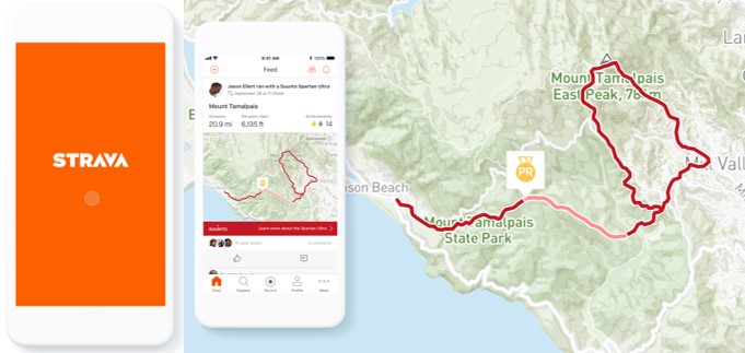 ruta de aplicaciones para hacer deporte strava