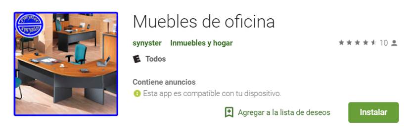 descargar muebles de oficina en google play store