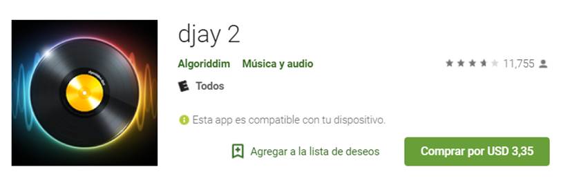 djay 2 en google play store