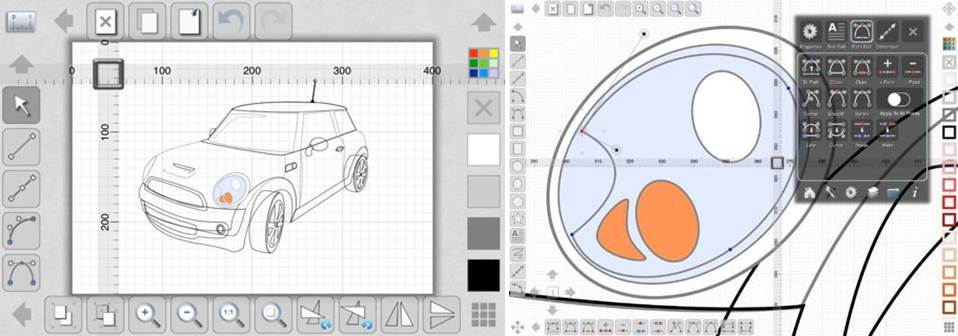 interfaz y diseños con la app idesign