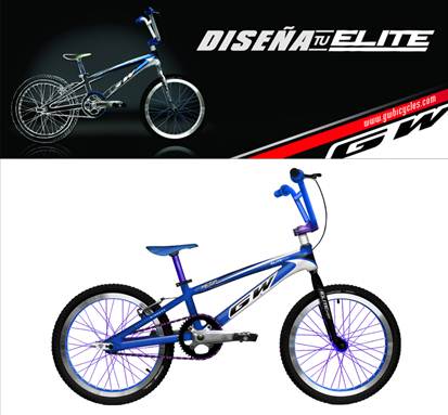 logo y bicicleta bmx personalizada en diseña tu elite