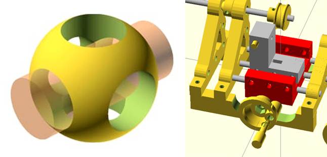 logo y ejemplo de diseño con openscad