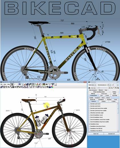logo y escritorio de bikecad