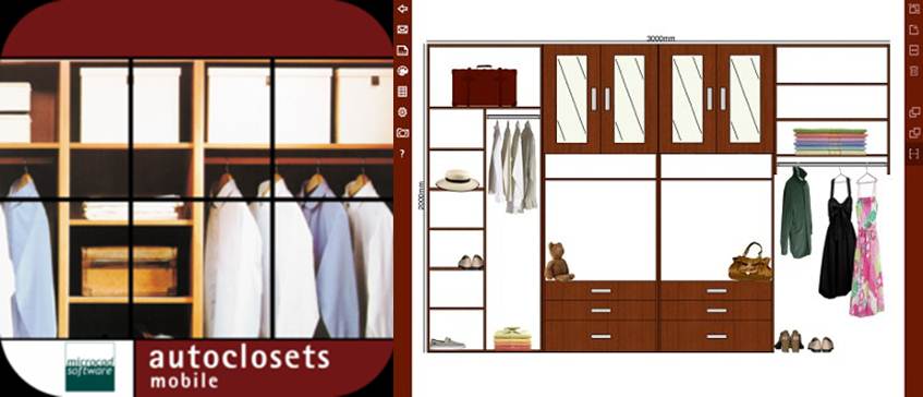 logo y maqueta hecha con autoclosets mobile