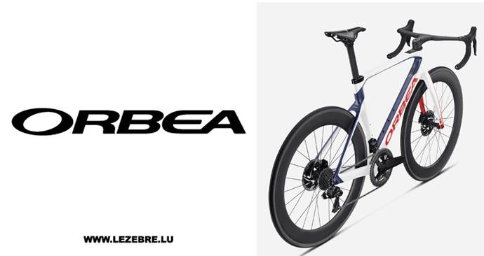logo y modelo de bicicleta orbea