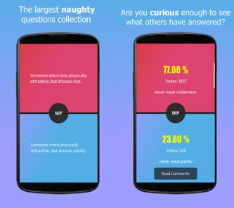 opciones de la app que prefieres para adultos