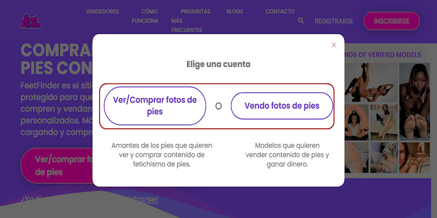 Acceder a Feet Finder