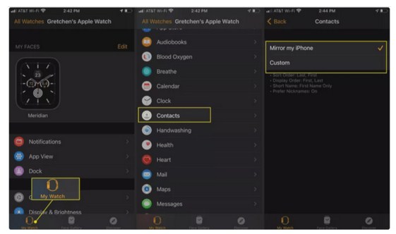 añadir amigos en el Apple Watch