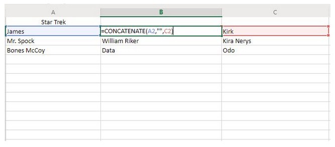 combinar celdas en Excel