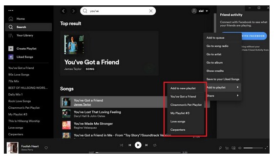 lista de reproducción de Spotify