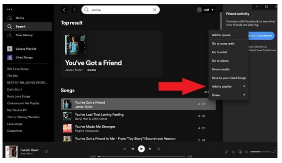 lista de reproducción de Spotify
