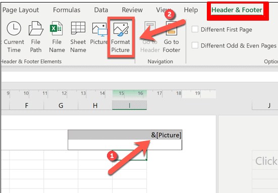 marca de agua en excel